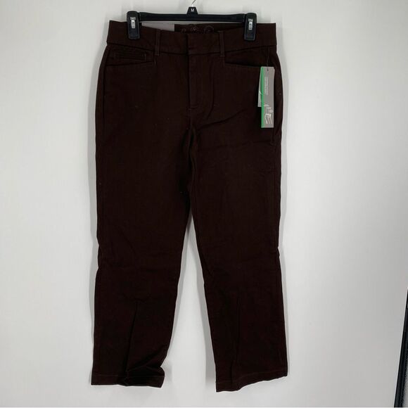 JM Women’s Trouser No Gap Waistband Brown size 10PS - Picture 1 of 4